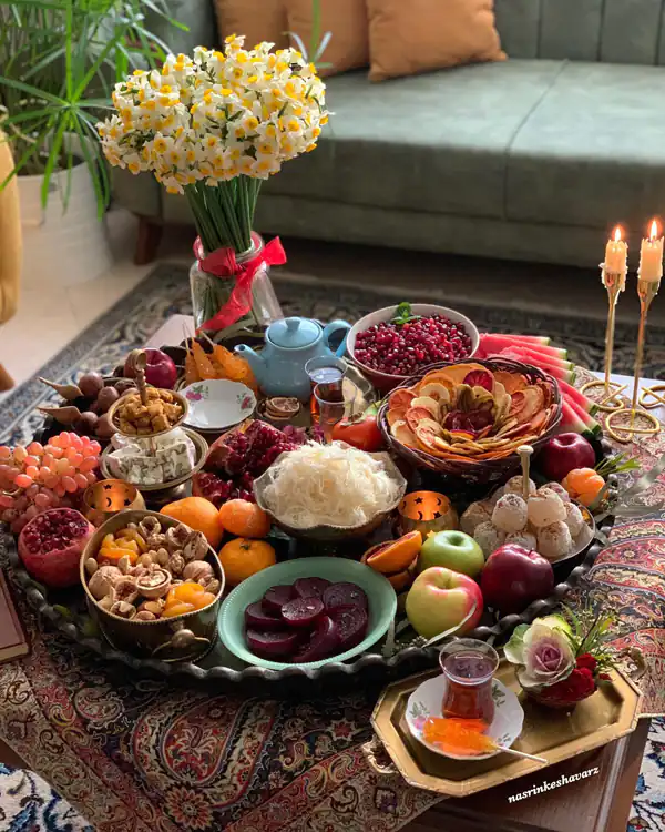 سینی شب یلدا عروس