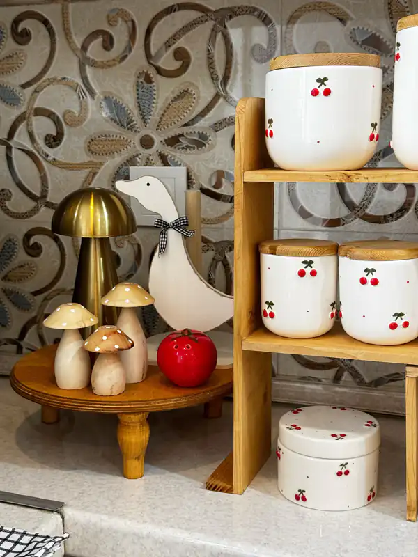 طرز چیدمان روی کابینت
