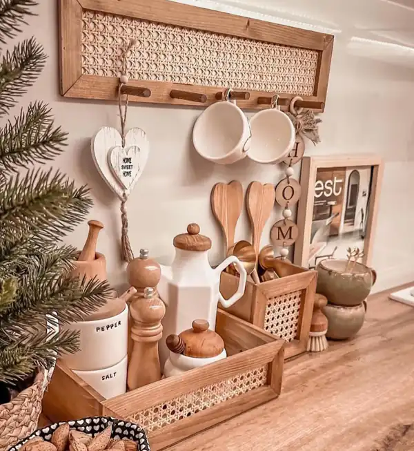 طرز چیدمان روی کابینت