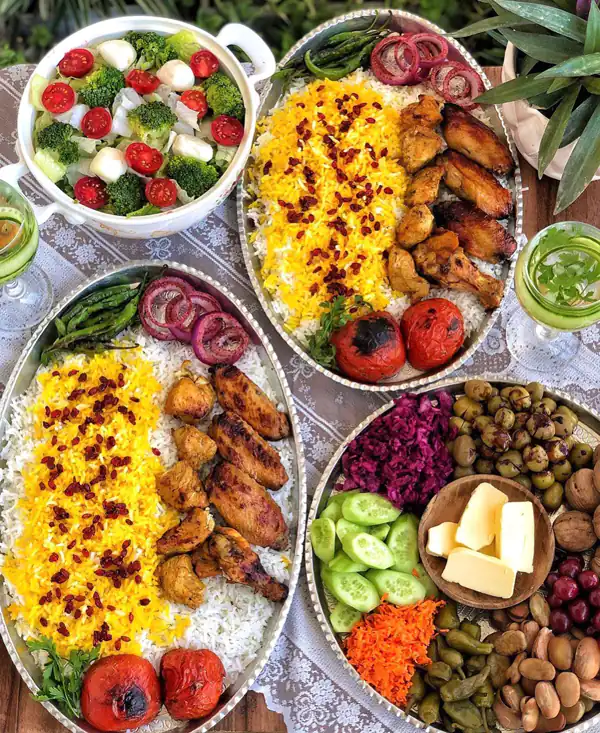 تزیین کباب برای مهمانی