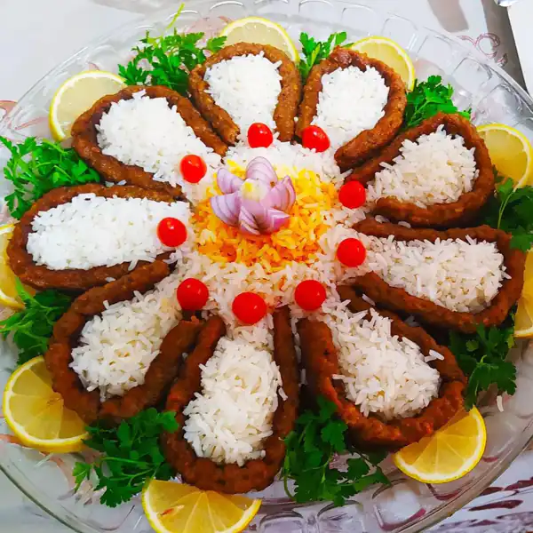 تزیین کباب برای مهمانی
