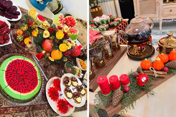 ژله شب یلدا آسان بدون قالب تزیین شب یلدا ۱۴۰۳ تزیین شب یلدا جدید ژله شب یلدا لیوانی