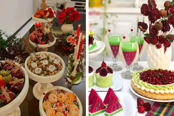 سفره شب یلدا ساده و شیک سفره شب یلدا ساده و شیک برای عروس تزیین شب یلدا ساده تزیین شب یلدا برای عروس ساده سفره یلدایی ساده و شیک عکس سفره شب یلدا قدیمی