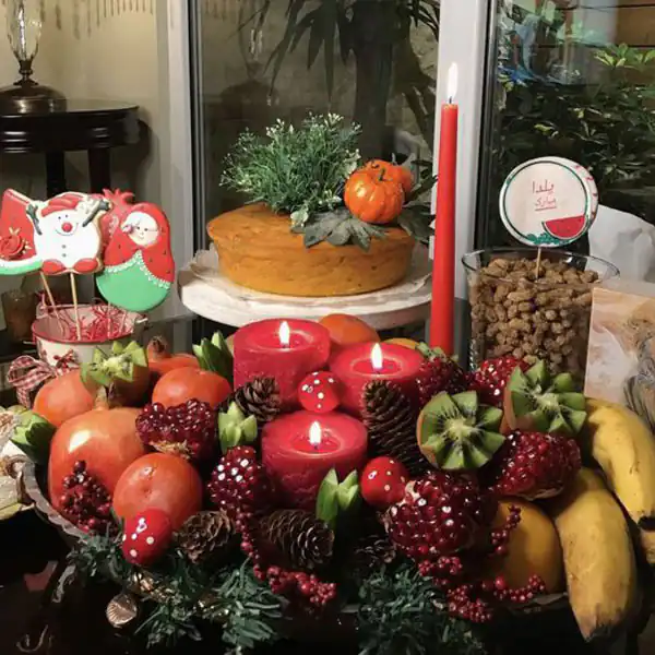 تزیین یلدایی ساده