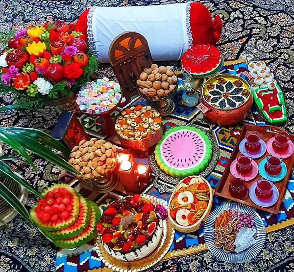 تزیین یلدایی شیک