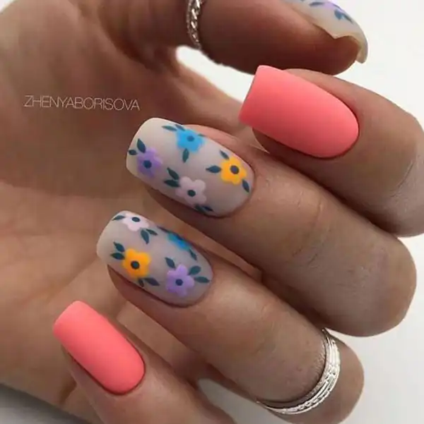 طراحی ناخن جدید بهاری